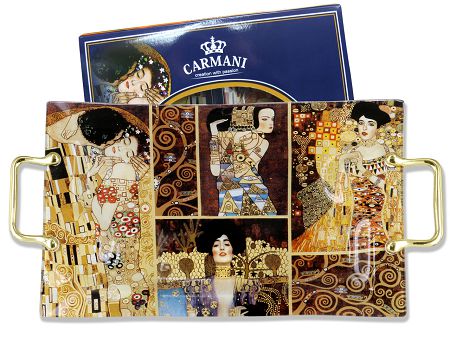 Talerz dekoracyjny / taca 39,7x24,8 cm Carmani - Gustav Klimt 33.198-8021
