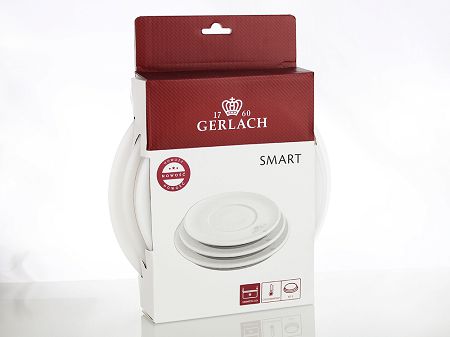 Komplet pokrywek do przechowywania 16 / 18 / 20 cm Gerlach - Smart Białe 13.994L.POK16-20