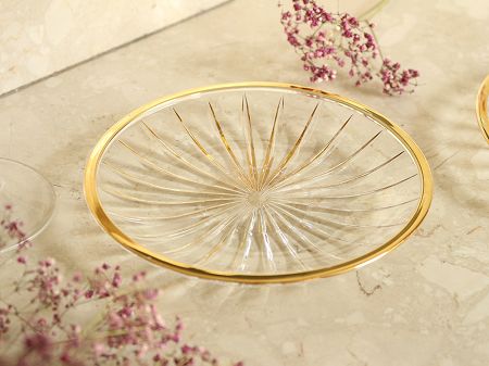 Talerz szklany 15,2 cm Altom Design - Venus Gold 07.AK.2166