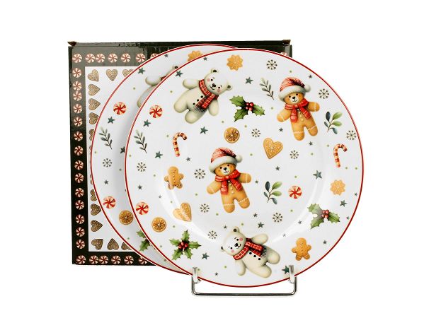 Komplet 2 talerzy deserowych Duo - Christmas cuties 15.CHC.K2TG Komplet 2 talerzy deserowych Duo - Christmas cuties 15.CHC.K2TG