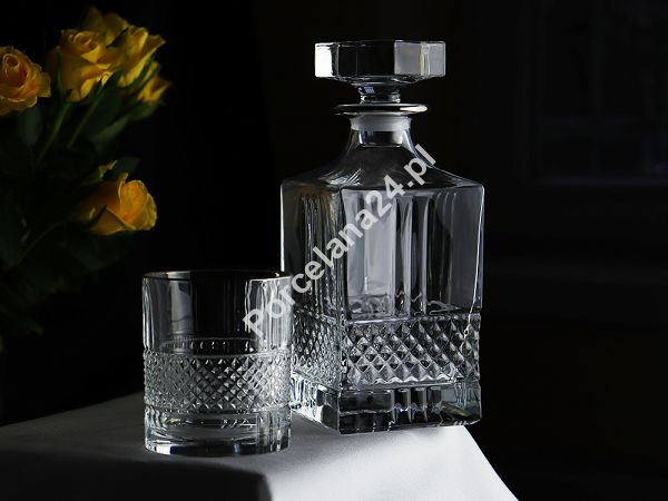 Kpl. szklanek do whisky 0,34 L (6szt) + karafka 0,85 L (1szt) Bohemia Prestige - Elegante Platin 802862 Kpl. szklanek do whisky 0,34 L (6szt) + karafka 0,85 L (1szt) Bohemia Prestige - Elegante Platin 802862