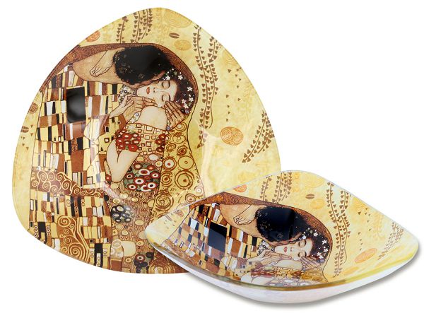 Talerz dekoracyjny / miseczka 17 cm Carmani - Gustav Klimt The Kiss 33.198-1132 Talerz dekoracyjny / miseczka 17 cm Carmani - Gustav Klimt The Kiss 33.198-1132