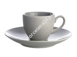 Filiżanka ze spodkiem 0,09 L / 13 cm  Bogucice - Alumina Granite Silver Grey 1130