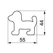 Wykrawacz 5,5 cm Smolik - Piesek 4SS.339/V