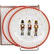 Komplet 2 talerzy deserowych Duo - Christmas Nutcrackers 15.CHN.K2TD