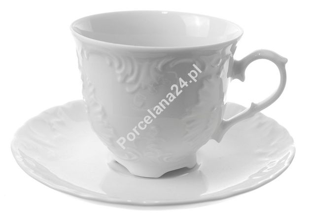 Komplet filiżanek ze spodkiem 0,25 L / 15,7 cm (12el) Ćmielów - Rococo 0001 Komplet filiżanek ze spodkiem 0,25 L / 15,7 cm (12el) Ćmielów - Rococo 0001