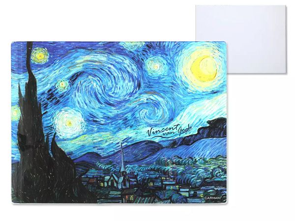 Szklana deska 40x30 cm Carmani - Vincent van Gogh, Gwiaździsta noc 33.195-2024 Szklana deska 40x30 cm Carmani - Vincent van Gogh, Gwiaździsta noc 33.195-2024