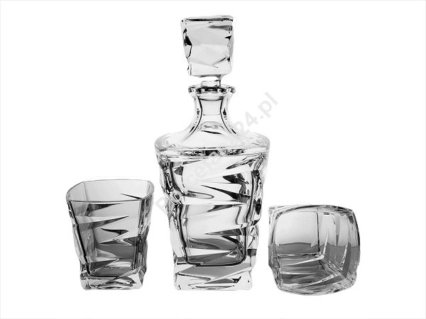 Kpl. szklanek do whisky 0,3 L (6szt) + karafka 0,75L (1szt) Bohemia - ZIG ZAG 4SB.ZZ.761798 Kpl. szklanek do whisky 0,3 L (6szt) + karafka 0,75L (1szt) Bohemia - ZIG ZAG 4SB.ZZ.761798