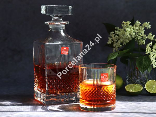 Kpl. szklanek do whisky 0,34 L (6 szt.) + karafka 0,85 L  RCR - BRILLANTE 4SB.BR.733580 Kpl. szklanek do whisky 0,34 L (6 szt.) + karafka 0,85 L  RCR - BRILLANTE 4SB.BR.733580