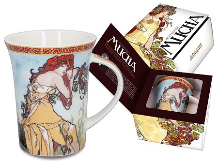 Kubek 0,4 L Carmani - Alfons Mucha Cztery pory roku - Wiosna 33.539-8101