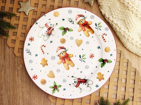 Komplet 2 talerzy deserowych Duo - Christmas cuties 15.CHC.K2TD